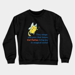 Cute Kawaii Cat Magical Fairy Poem Crewneck Sweatshirt